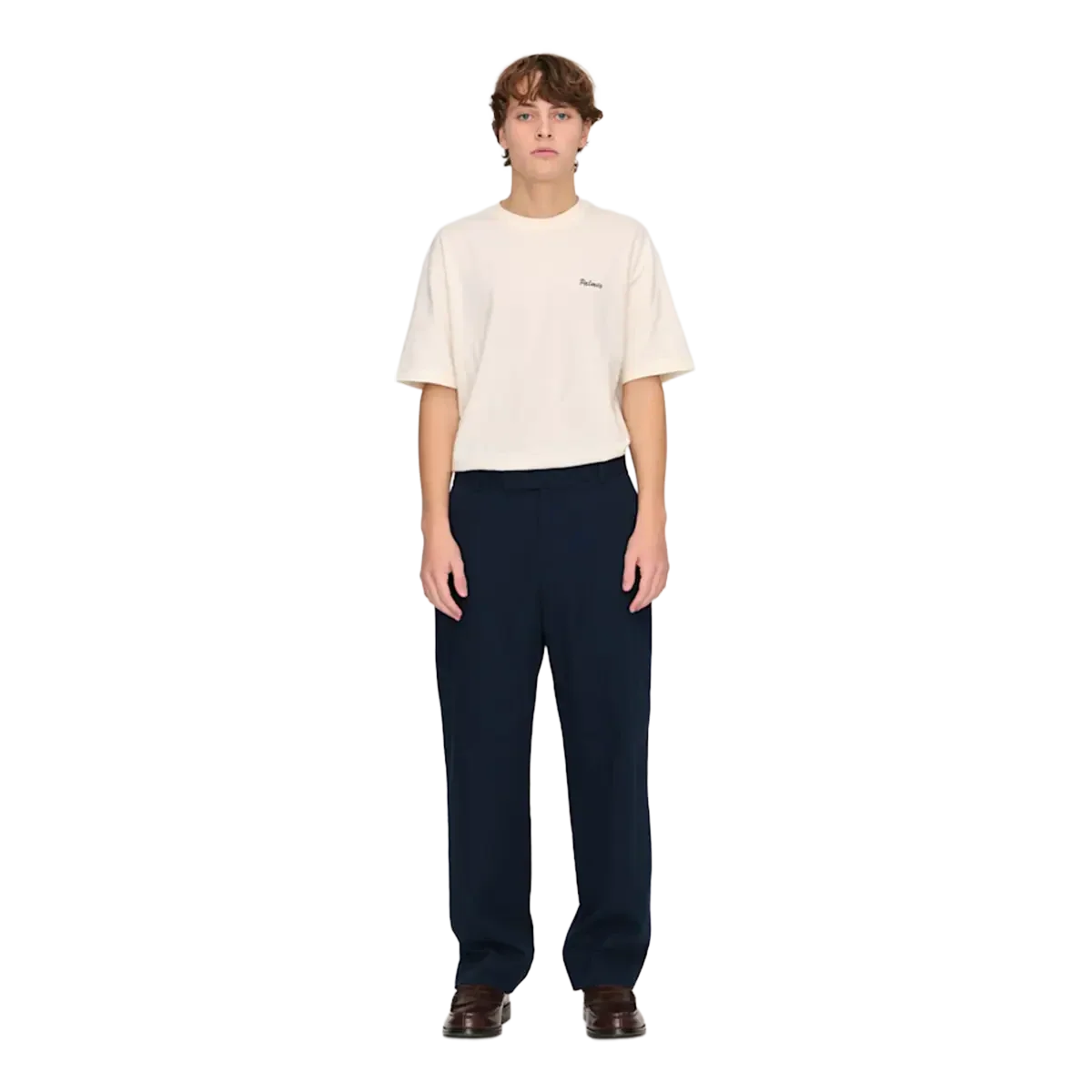 Palmes - Pleated Trousers - Navy - Image 2