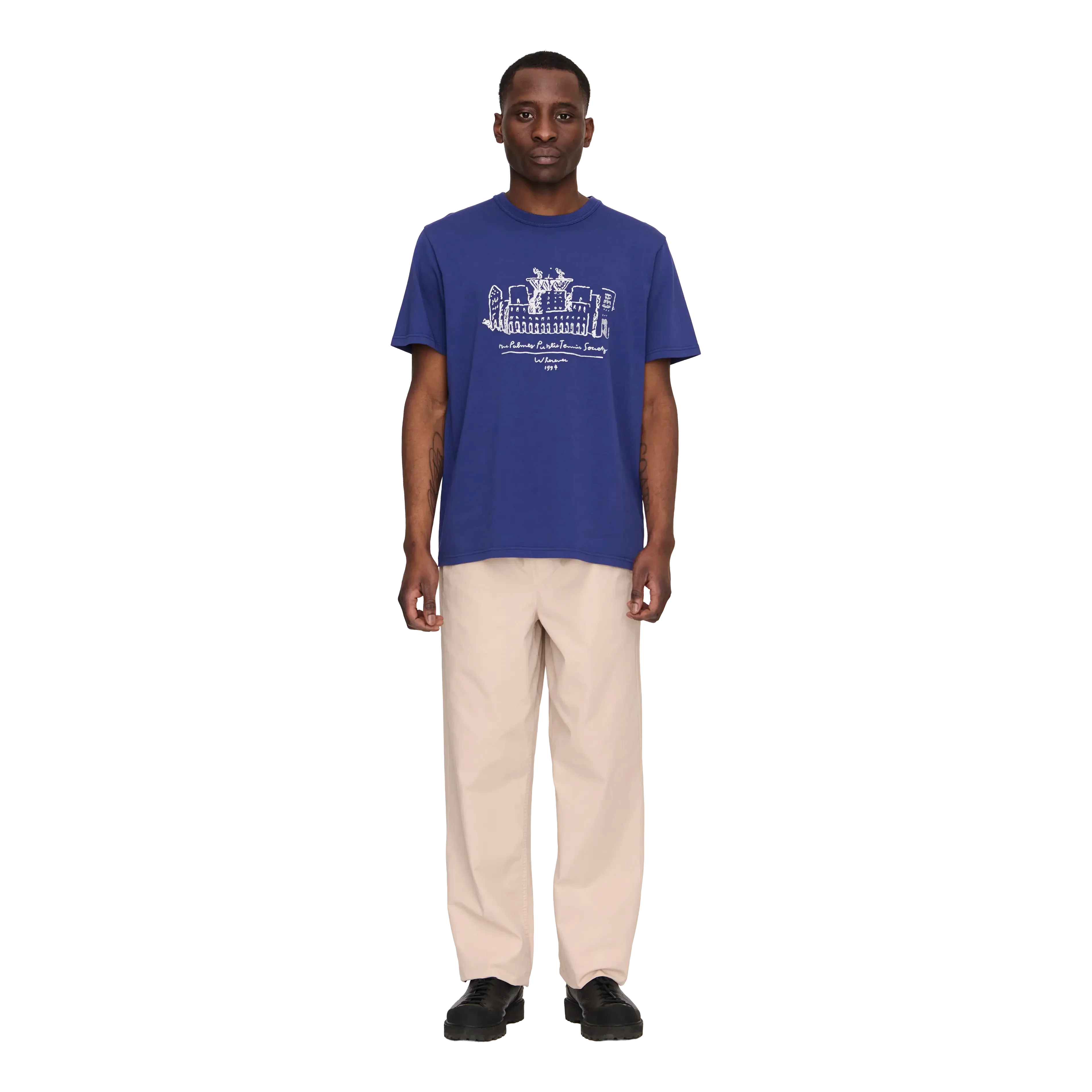 Palmes - Public T-Shirt - Blue - Image 2