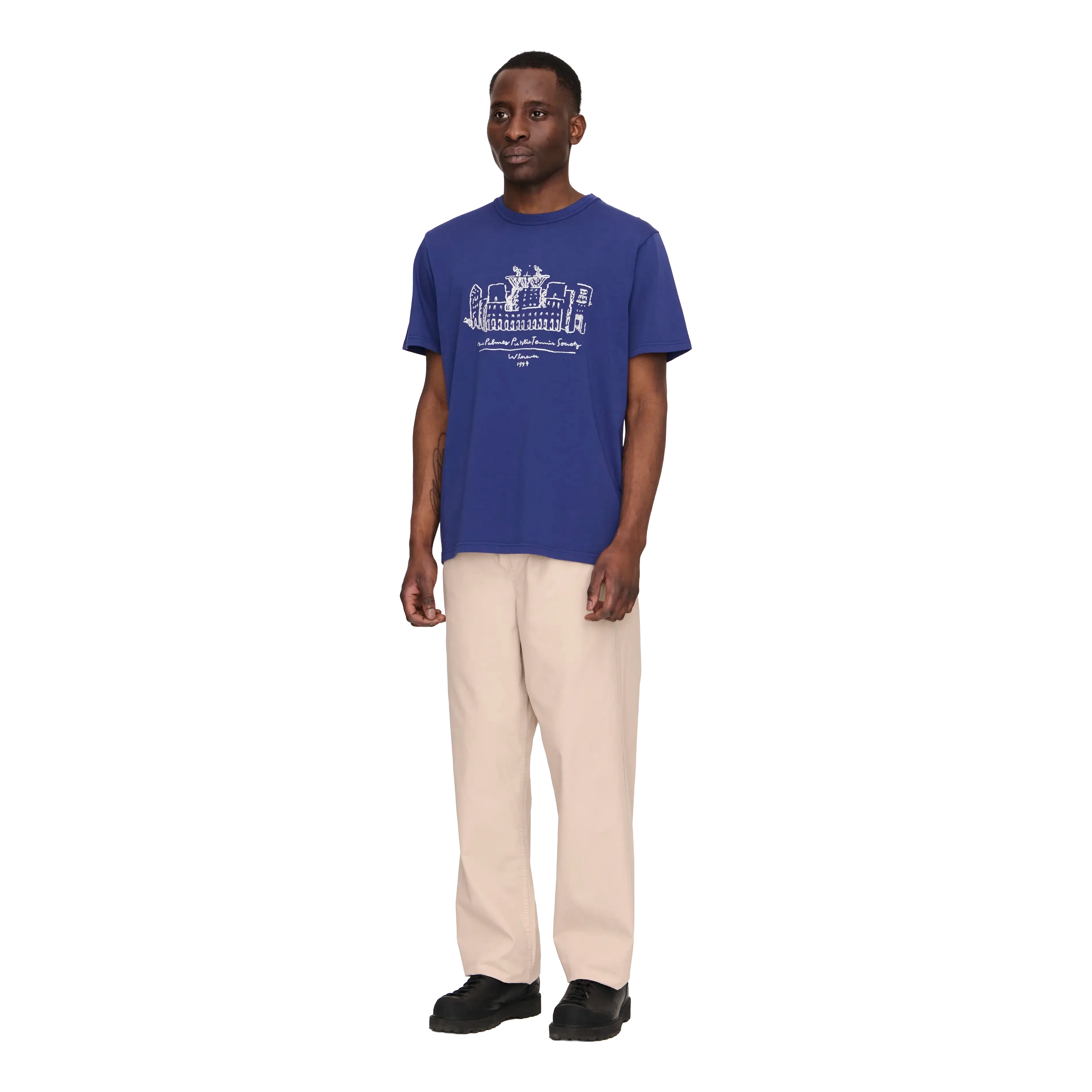 Palmes - Public T-Shirt - Blue - Image 3
