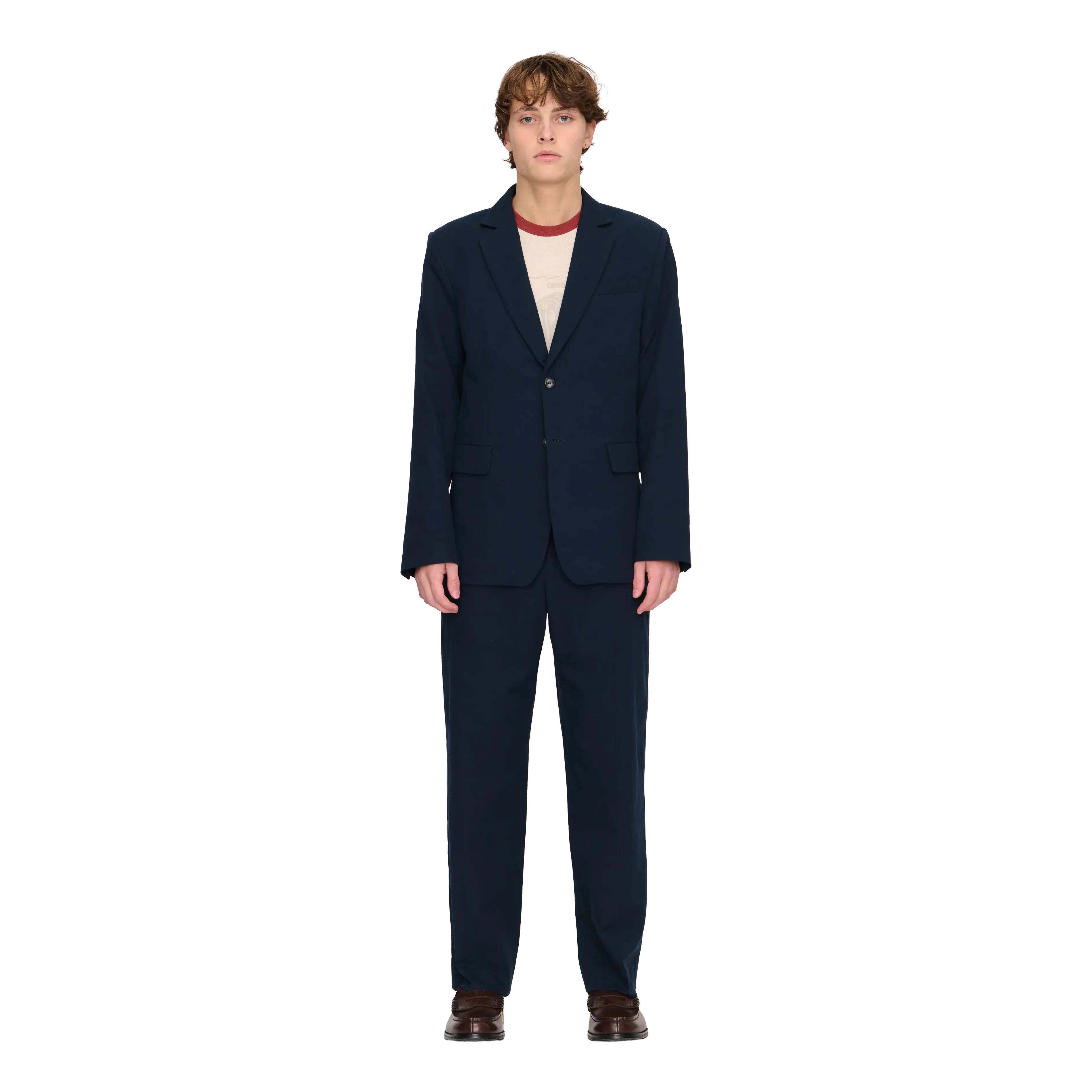 Palmes - Single Breasted Blazer - Navy - Image 2