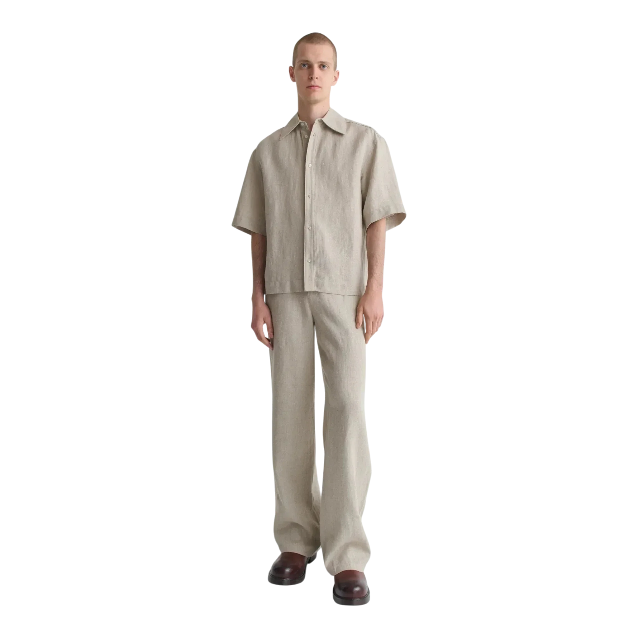 Séfr - Dao Shirt - Beige Concrete Linen - Image 3
