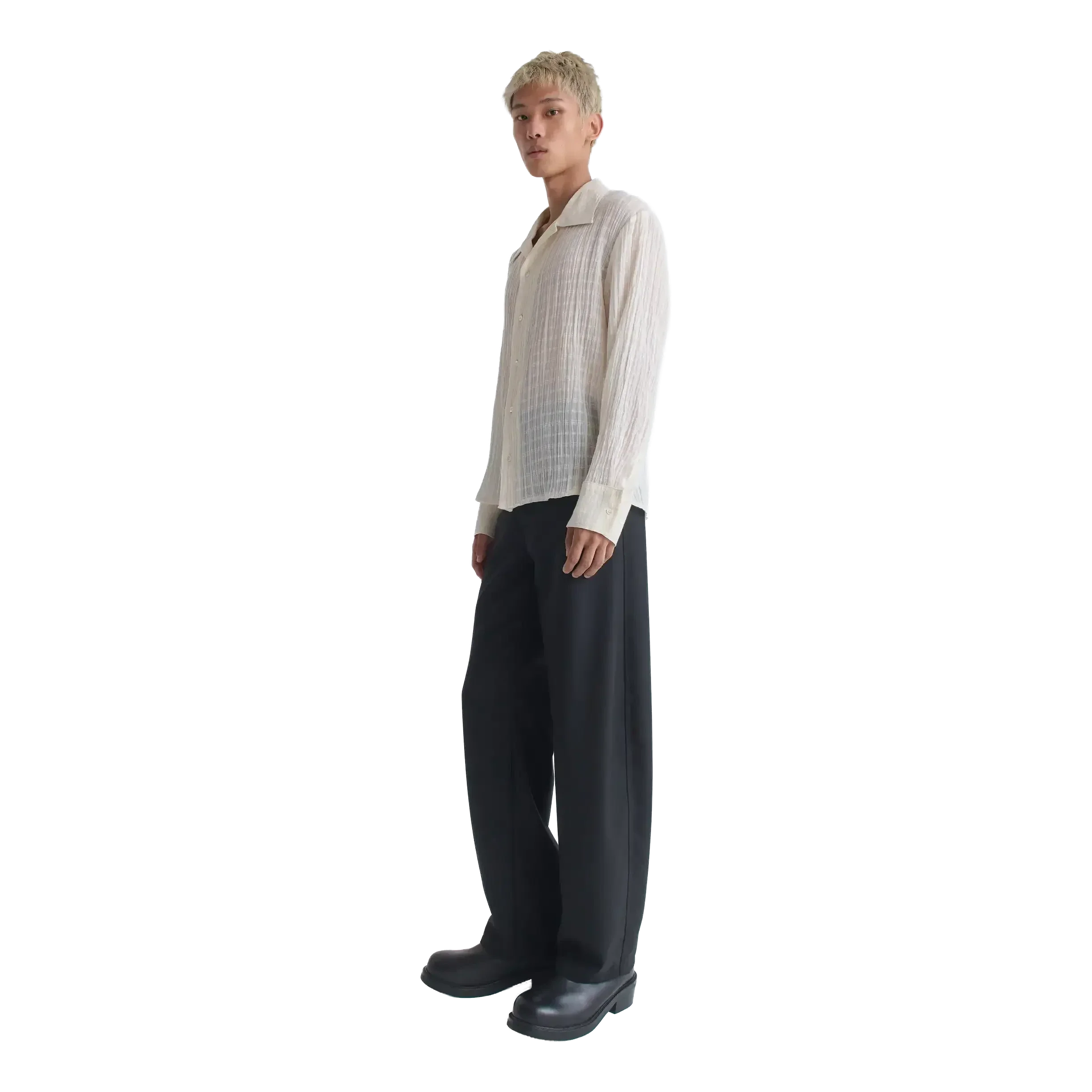 Séfr - Ignacio Shirt - Cloud White Check - Image 3