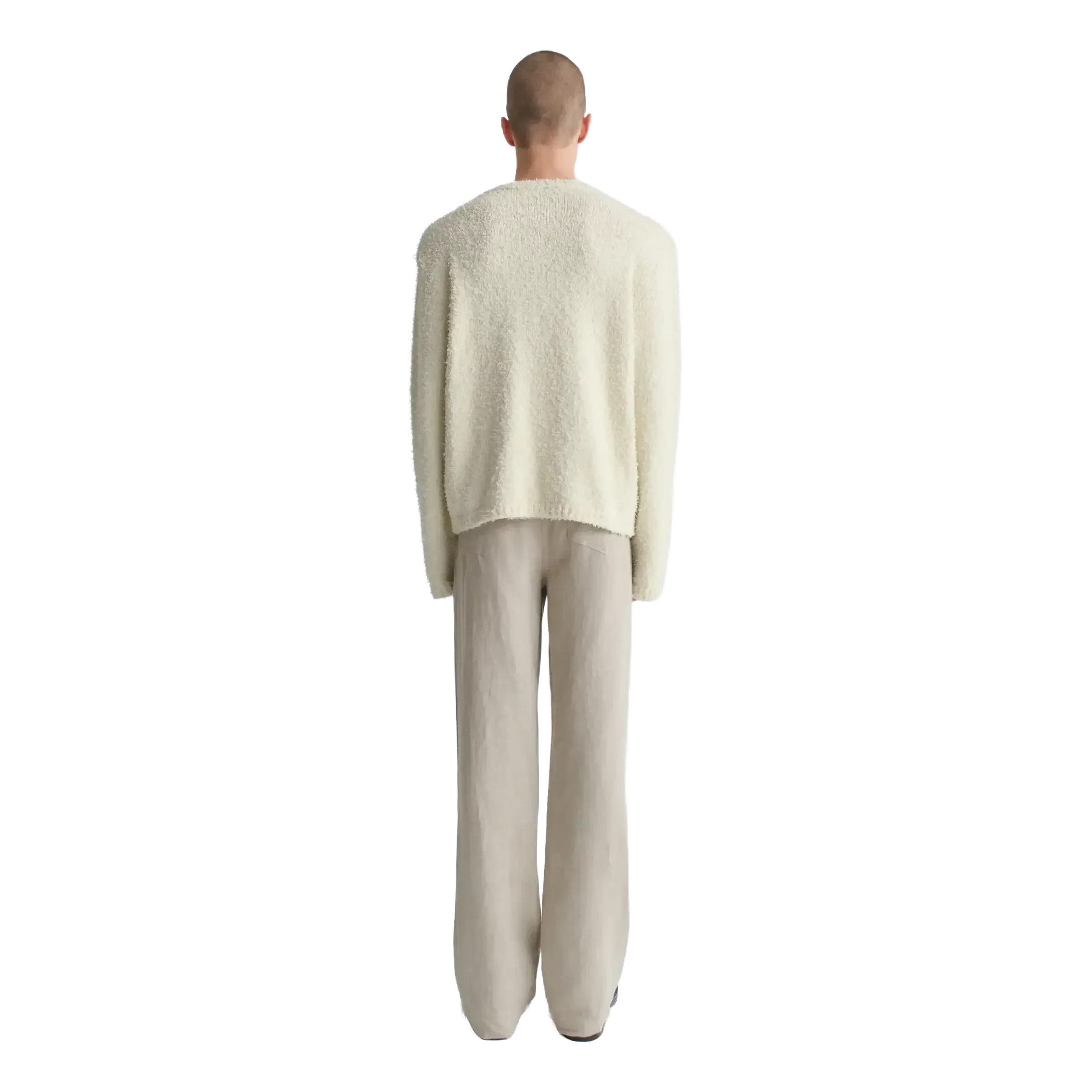 Séfr - Odilon Sweater - Textured Cream Tencel - Image 3