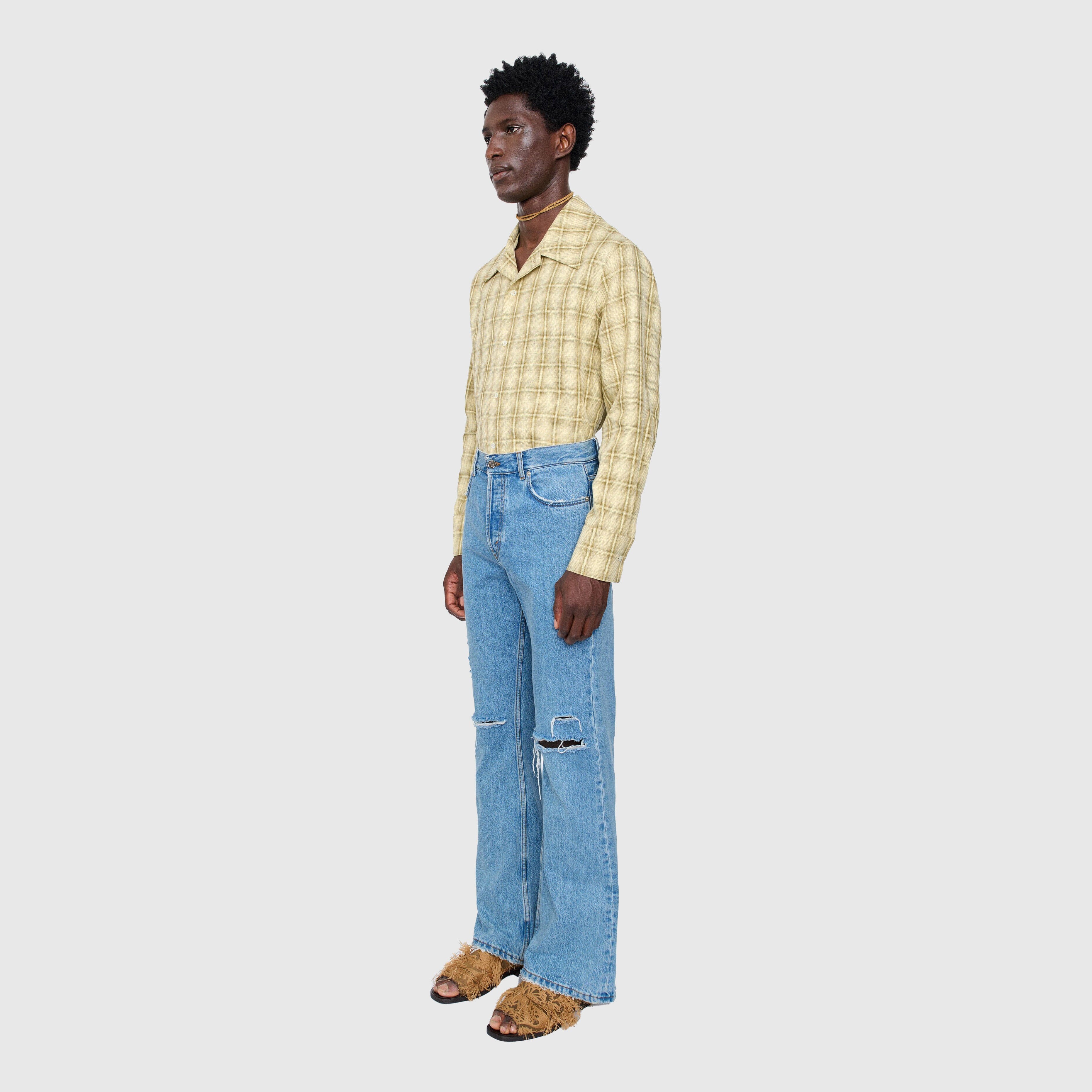 Séfr - Rider Cut Jeans - Trashed Mid Blue - Image 4