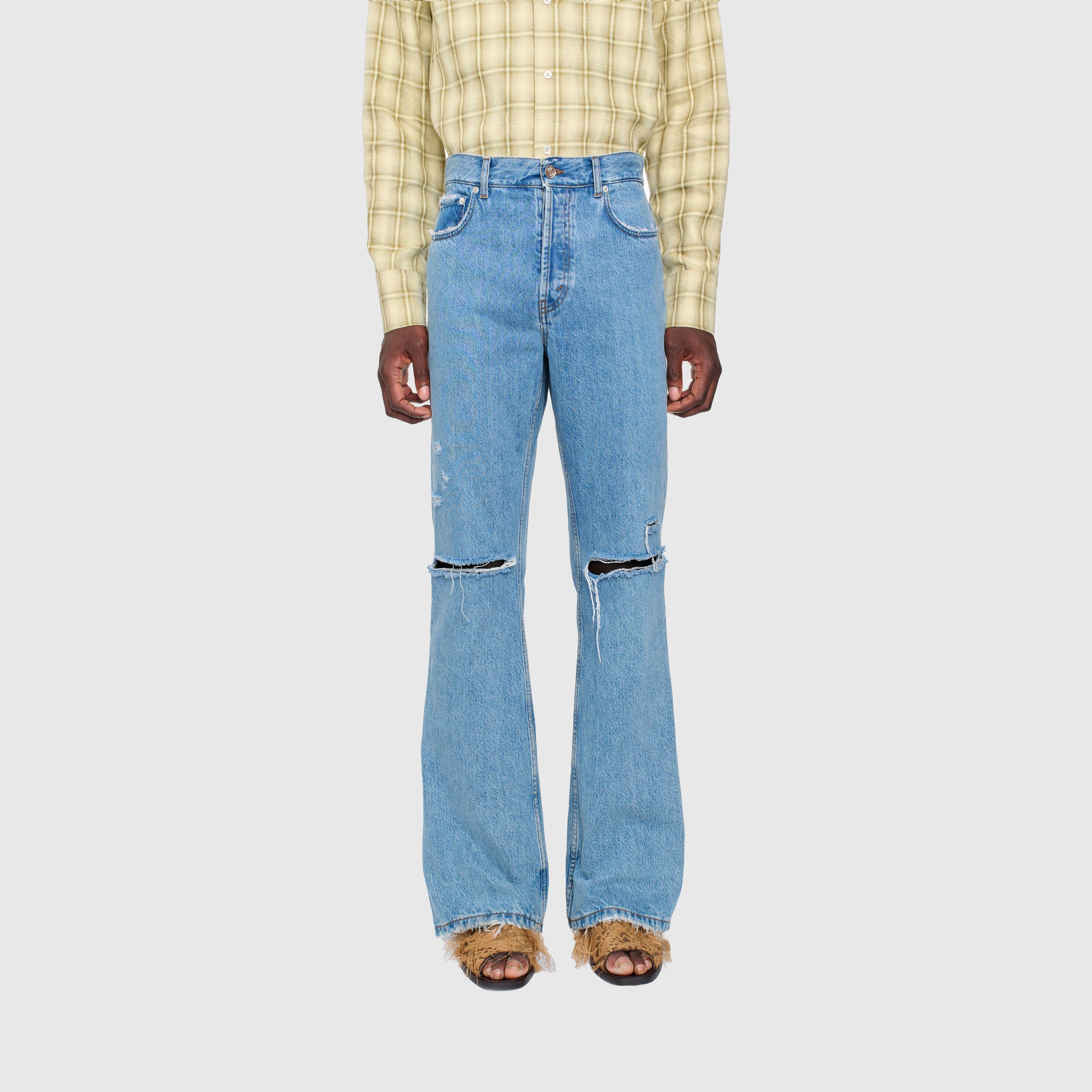 Séfr - Rider Cut Jeans - Trashed Mid Blue - Image 6