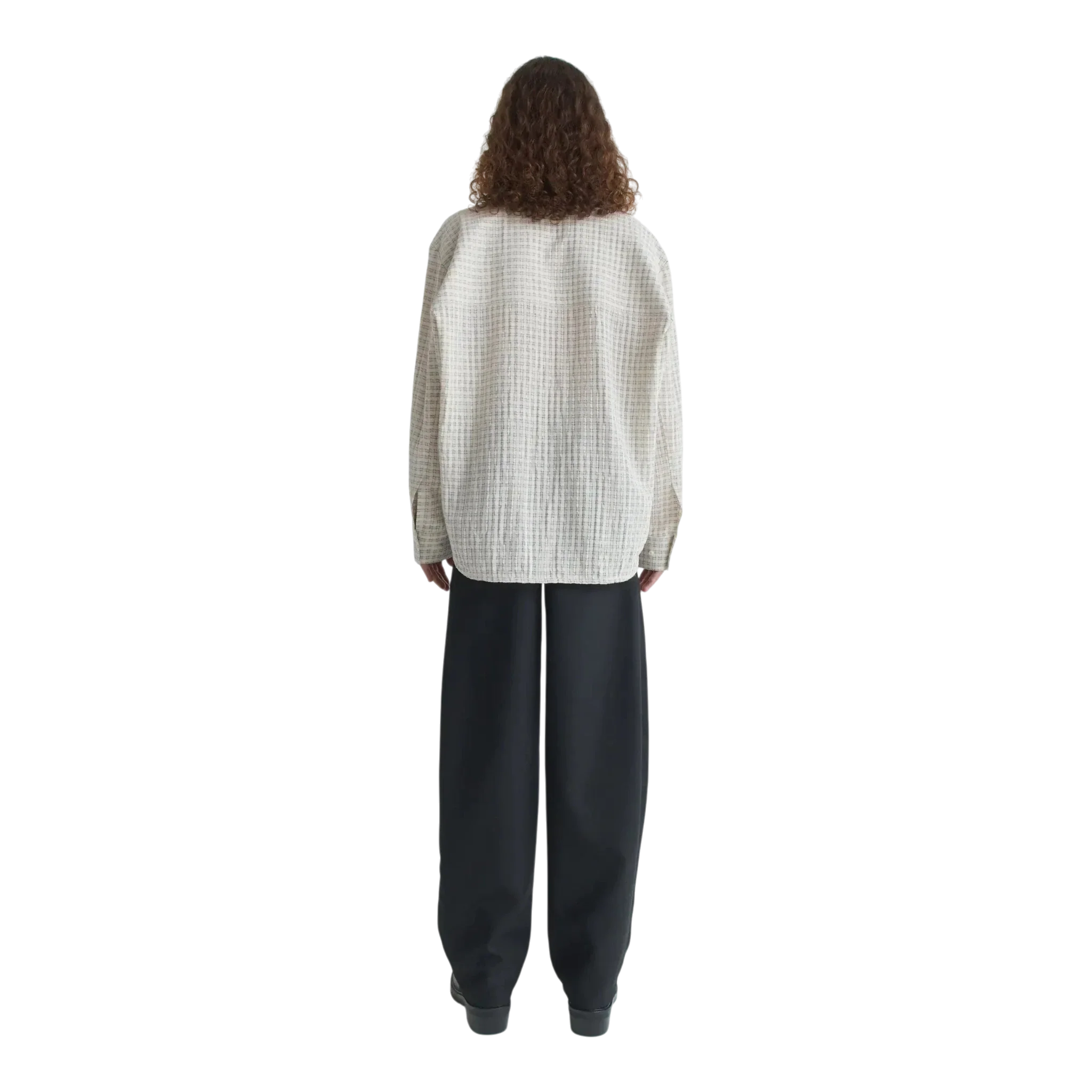Séfr - Wes Shirt - Subtle Beige Check - Image 5