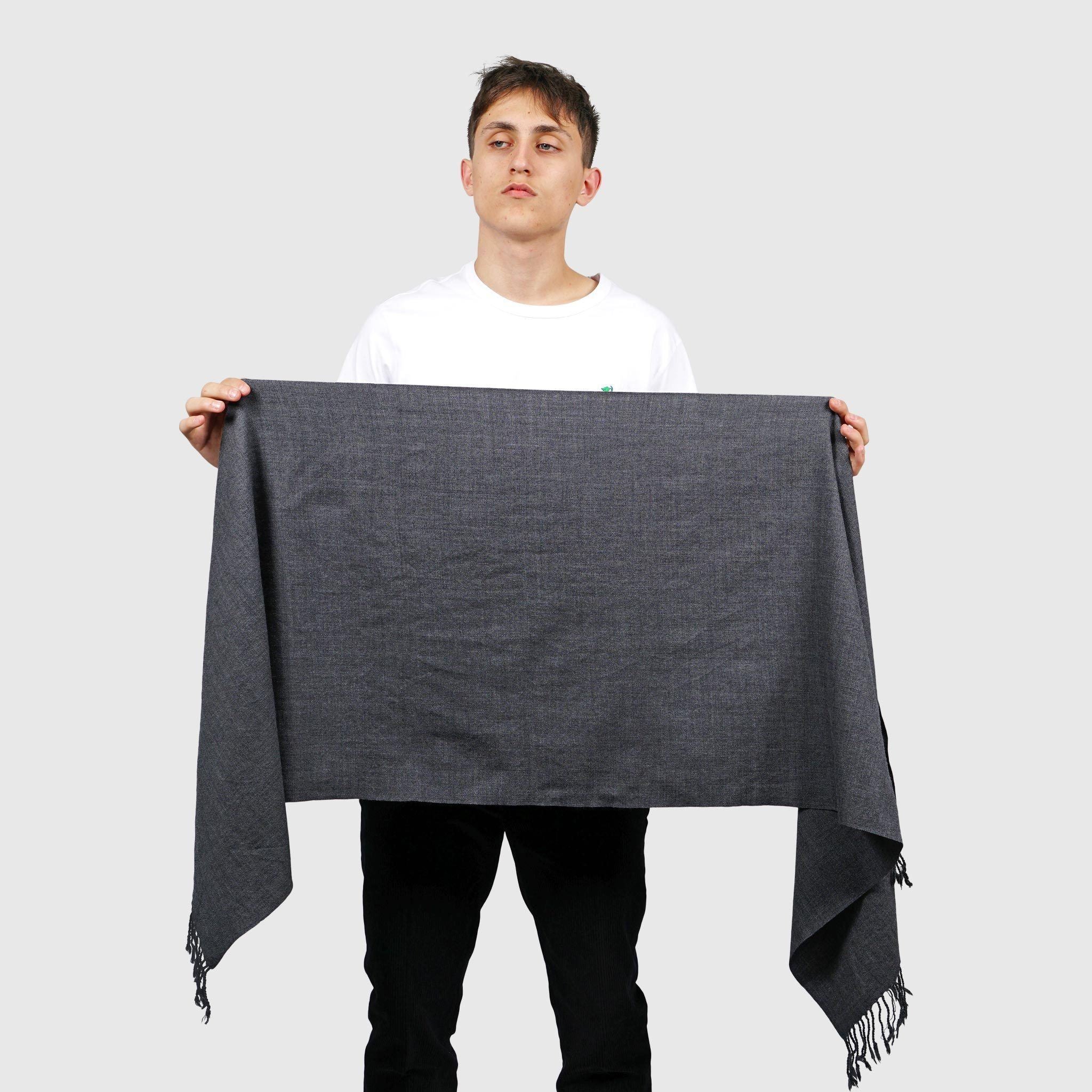 Special Lemon - Merino Wool Scarf - Medium - Grey - Image 2