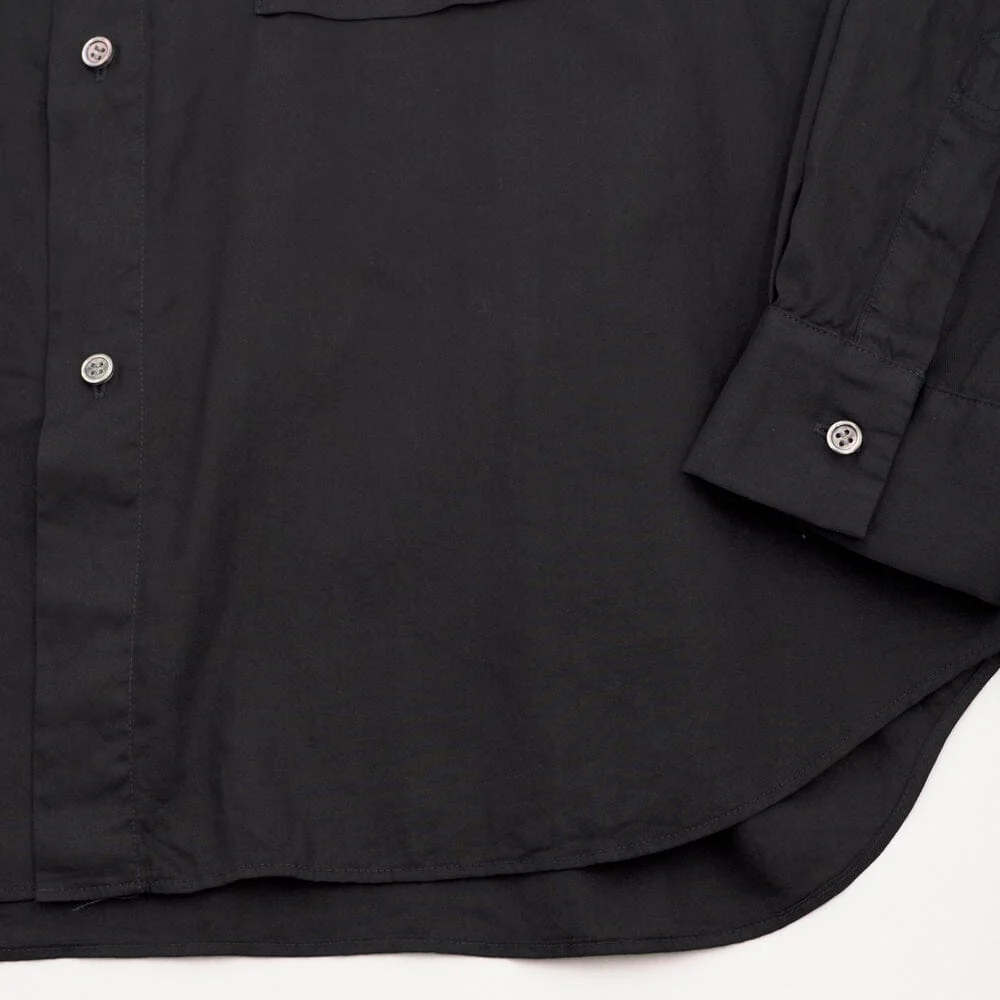 Still by Hand - Garment-dye Over Shirt - Black Navy - Image 3