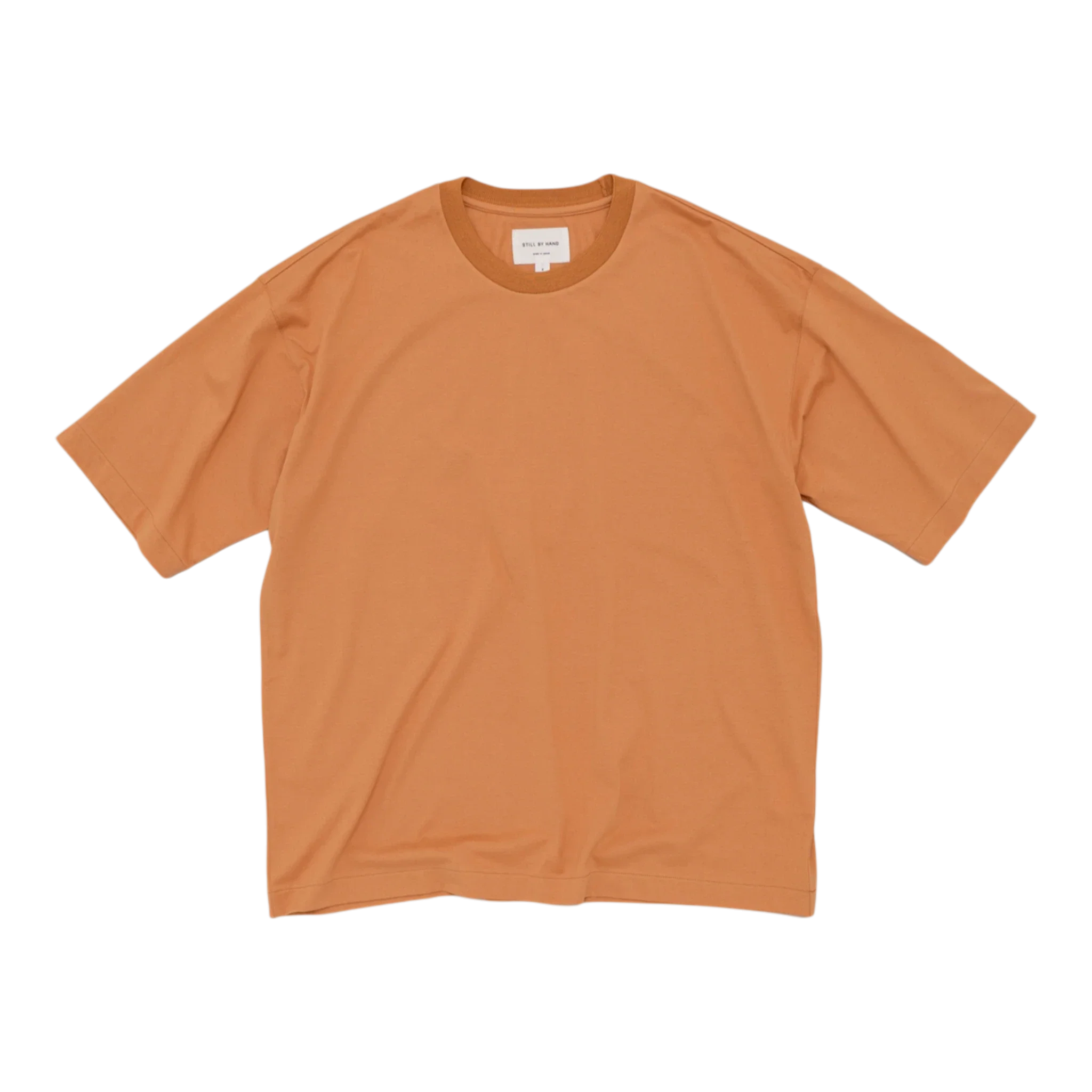Still by Hand - Knitted Rib T-shirt - Dusty Orange