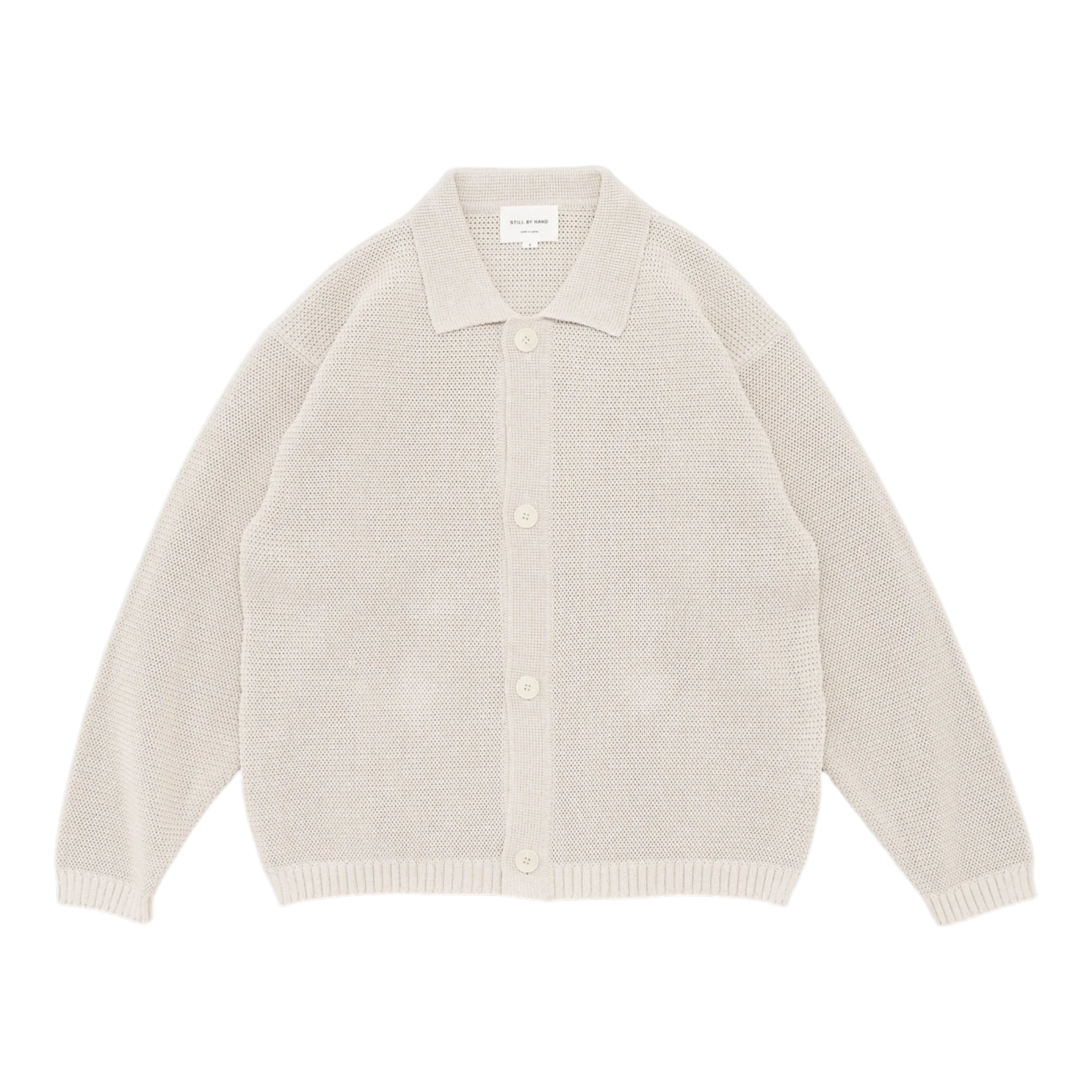 Still by Hand - Paper Mixed Knit Blouson - Taupe
