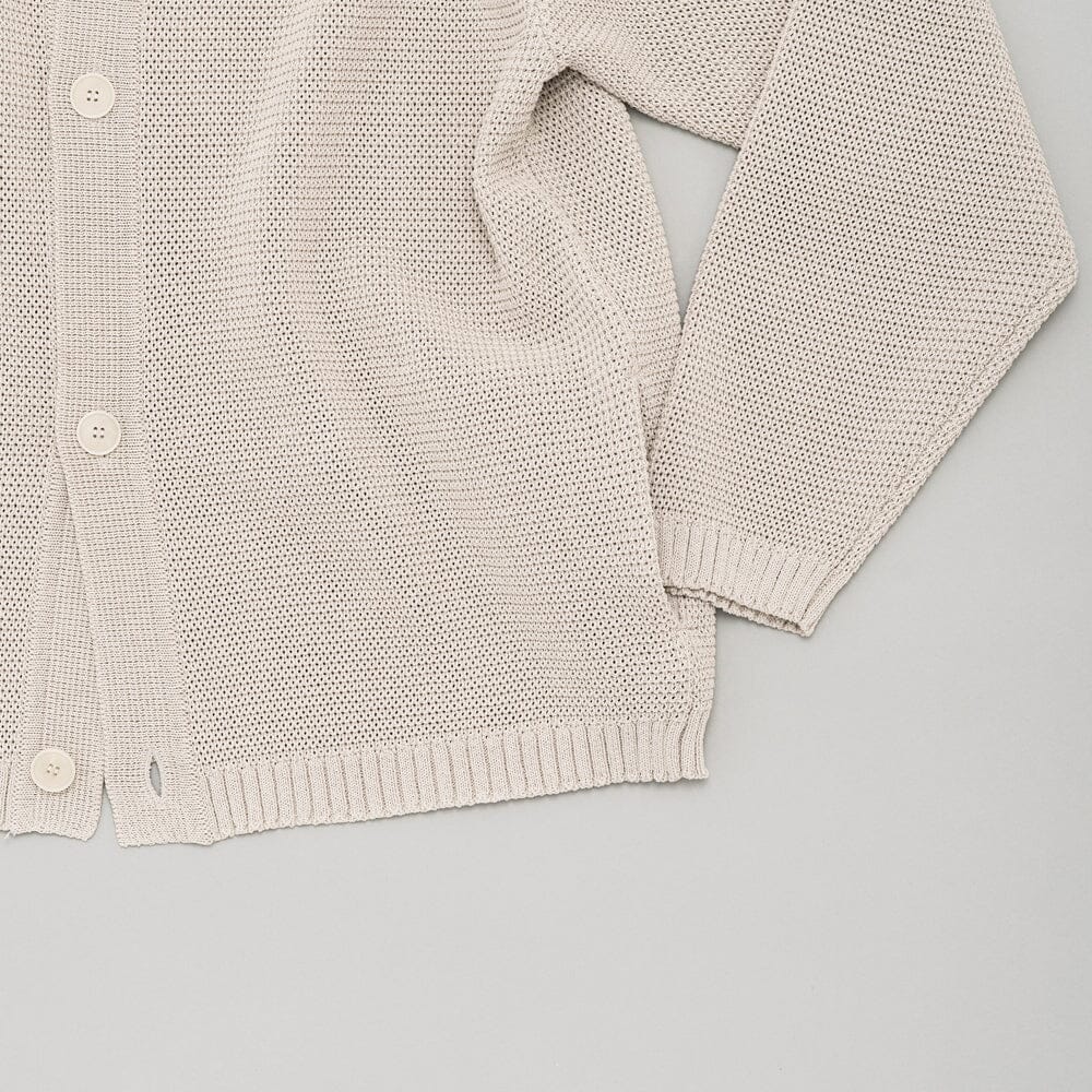 Still by Hand - Paper Mixed Knit Blouson - Taupe - Image 5