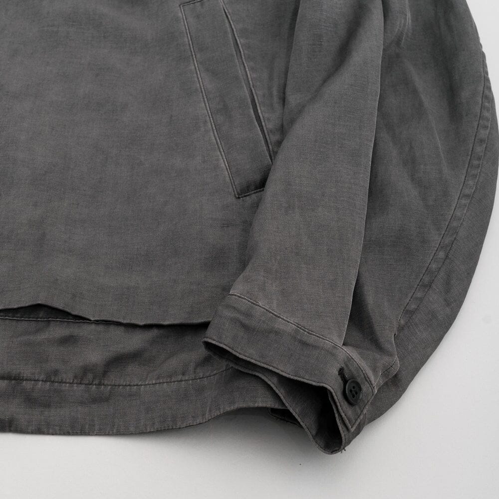 Still by Hand - Pigment Print Zip Up Blouson - Dusty Grey - Image 5