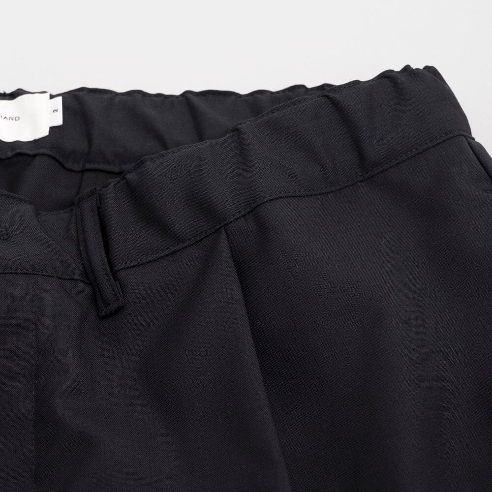 Still by Hand - Summer Wool Wide Pants - Black Navy - Image 2