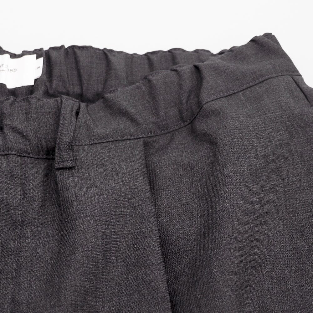 Still by Hand - Summer Wool Wide Pants - Charcoal - Image 5
