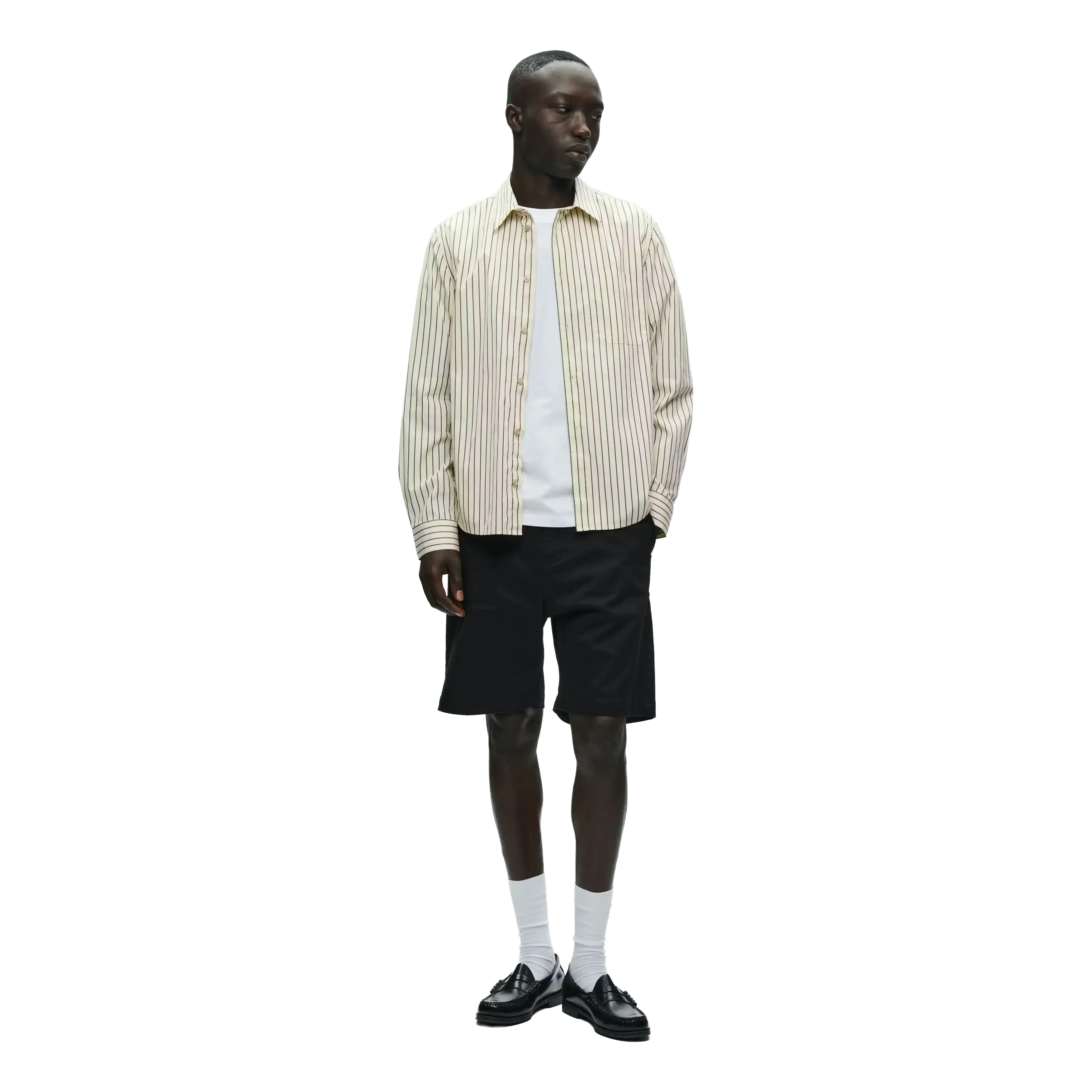 Wood Wood - Adrian Shirt - Desert Palm Stripe - Image 3