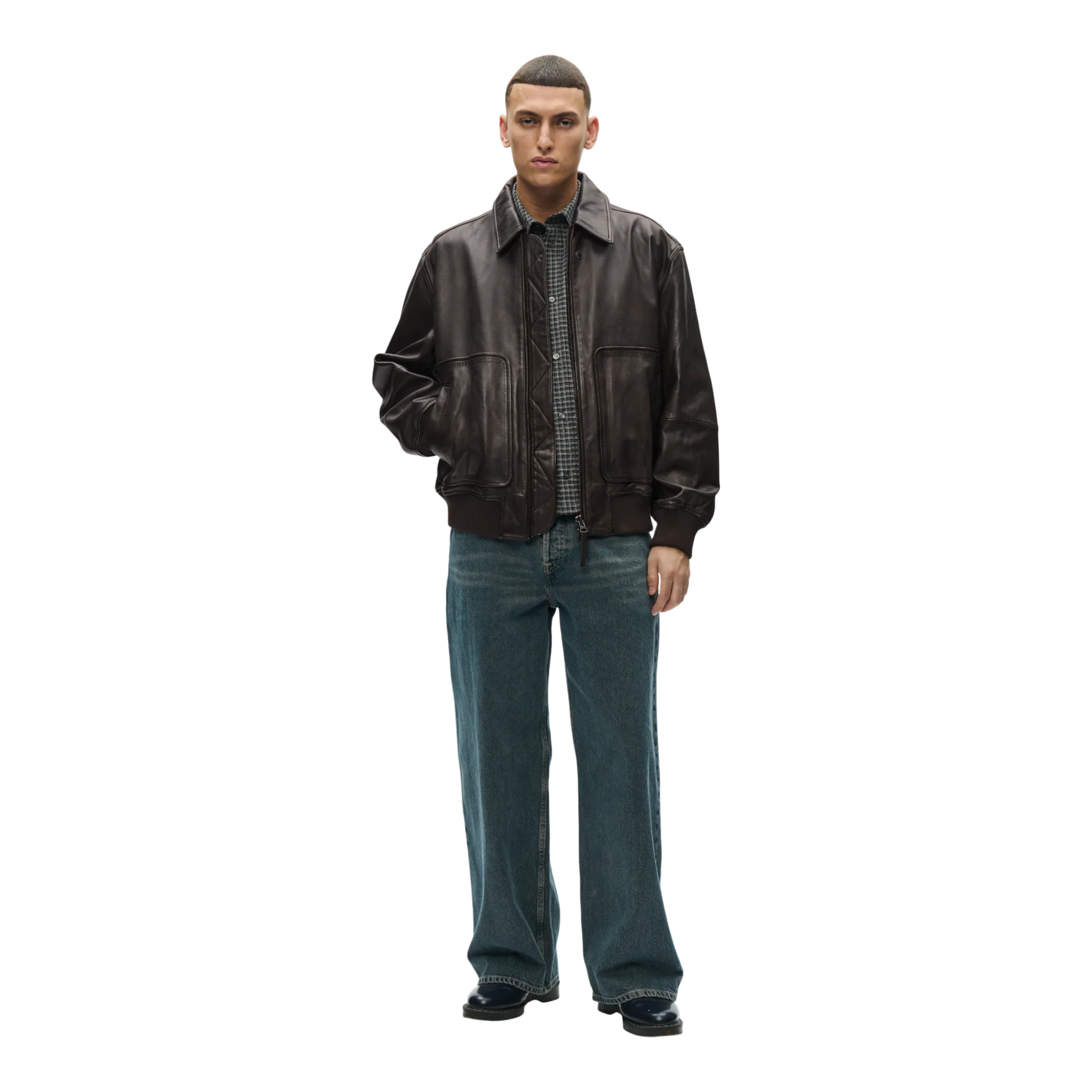 Wood Wood - Krede Bomber Jacket - Chocolate Plum - Image 2