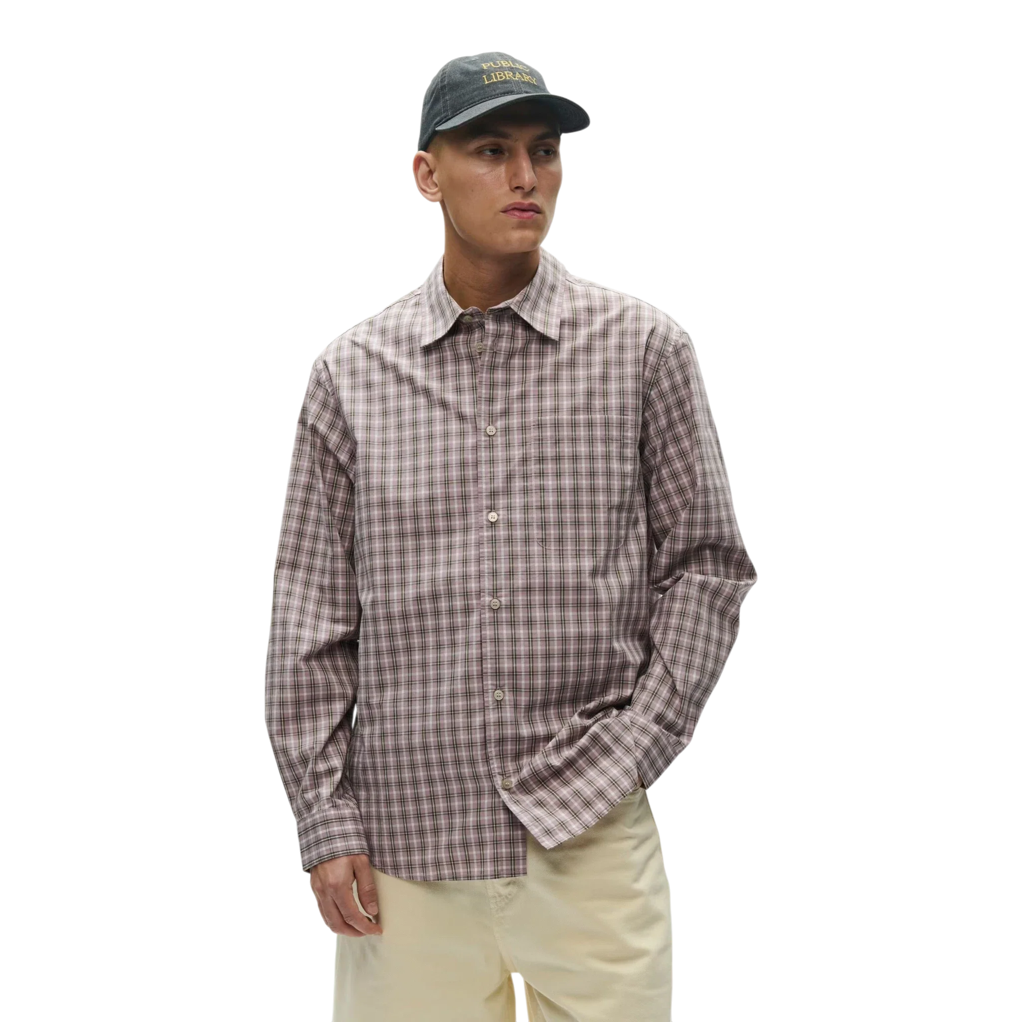 Wood Wood - Nico Shirt - Elderberry Check - Image 2