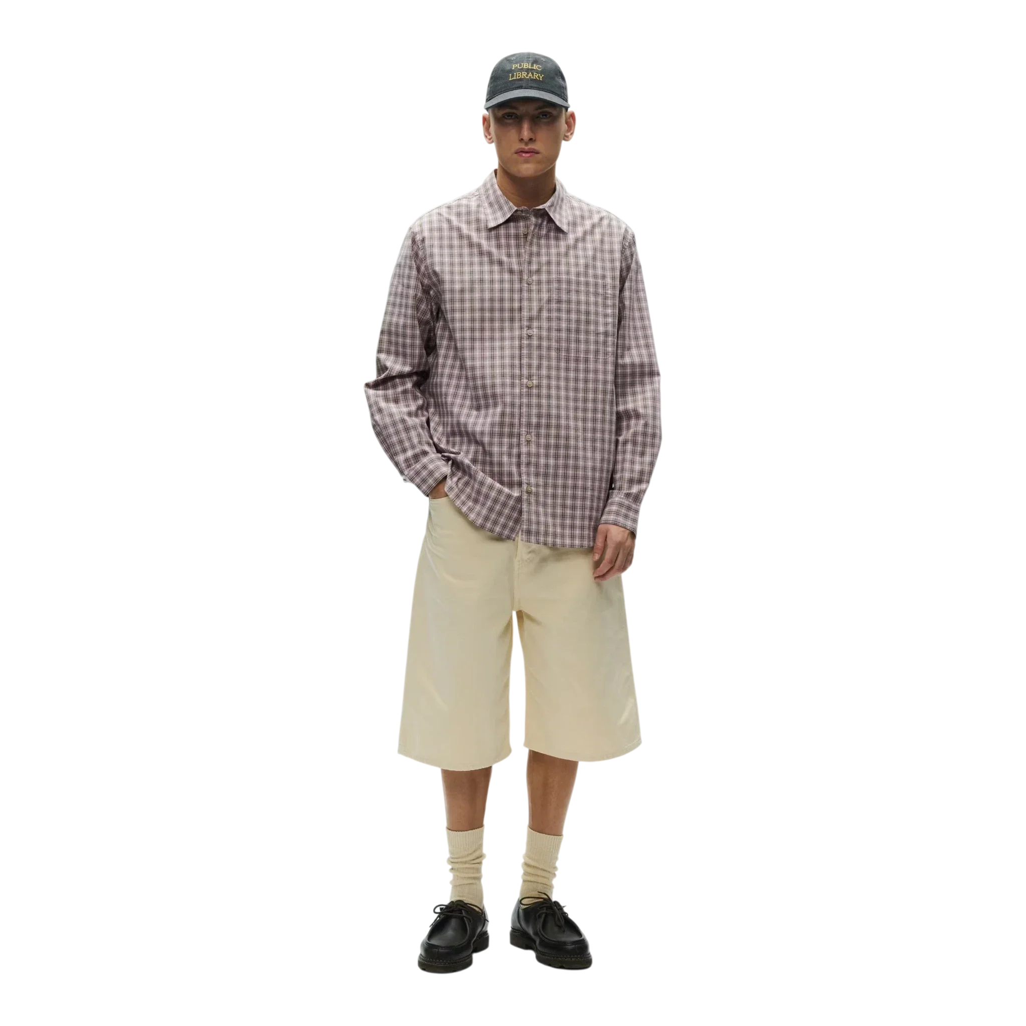 Wood Wood - Nico Shirt - Elderberry Check - Image 3