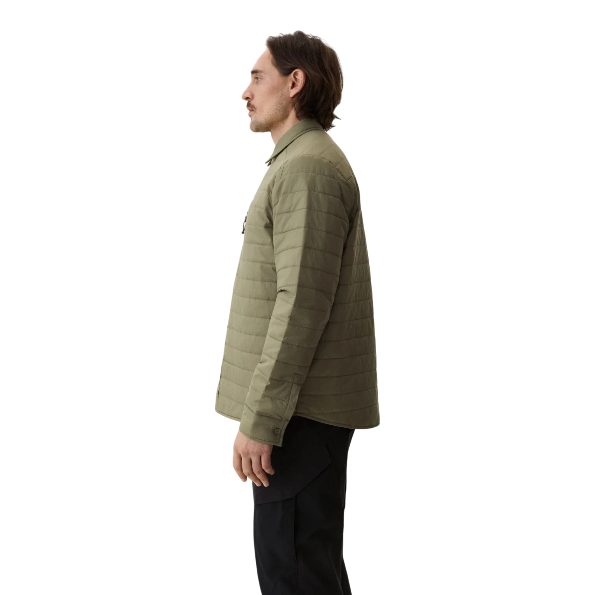 Yama - Ember Puffer Shirt - Moss Green - Image 3