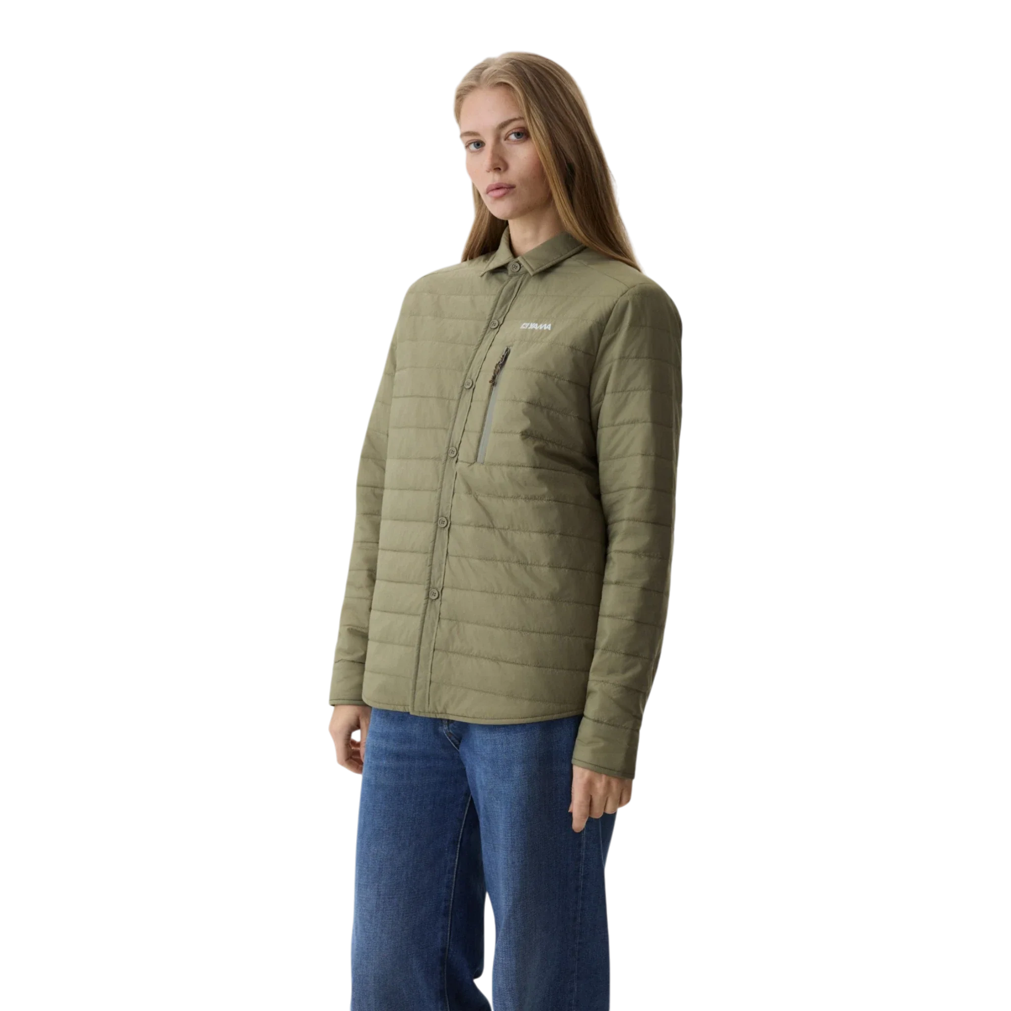 Yama - Ember Puffer Shirt - Moss Green - Image 7