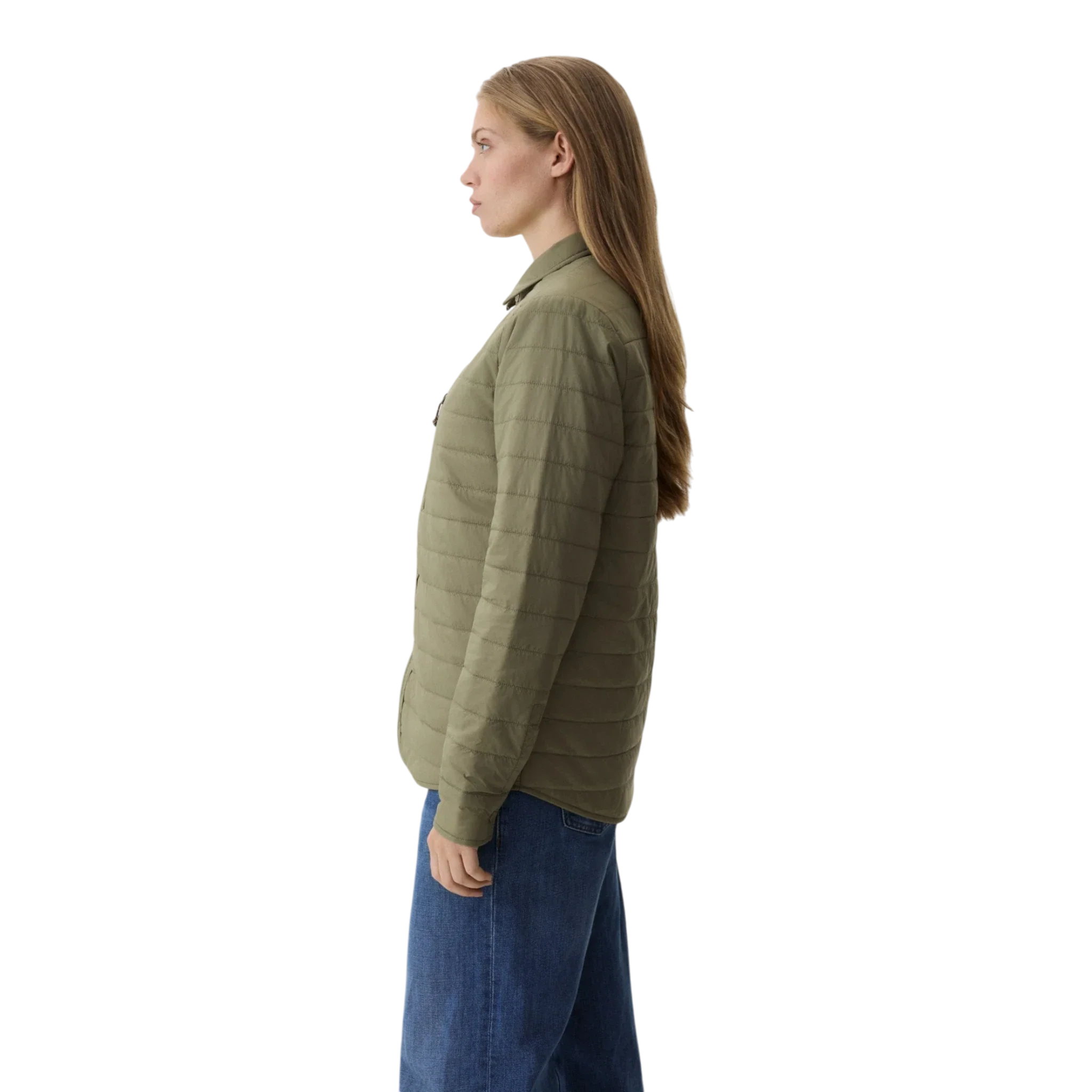 Yama - Ember Puffer Shirt - Moss Green - Image 8